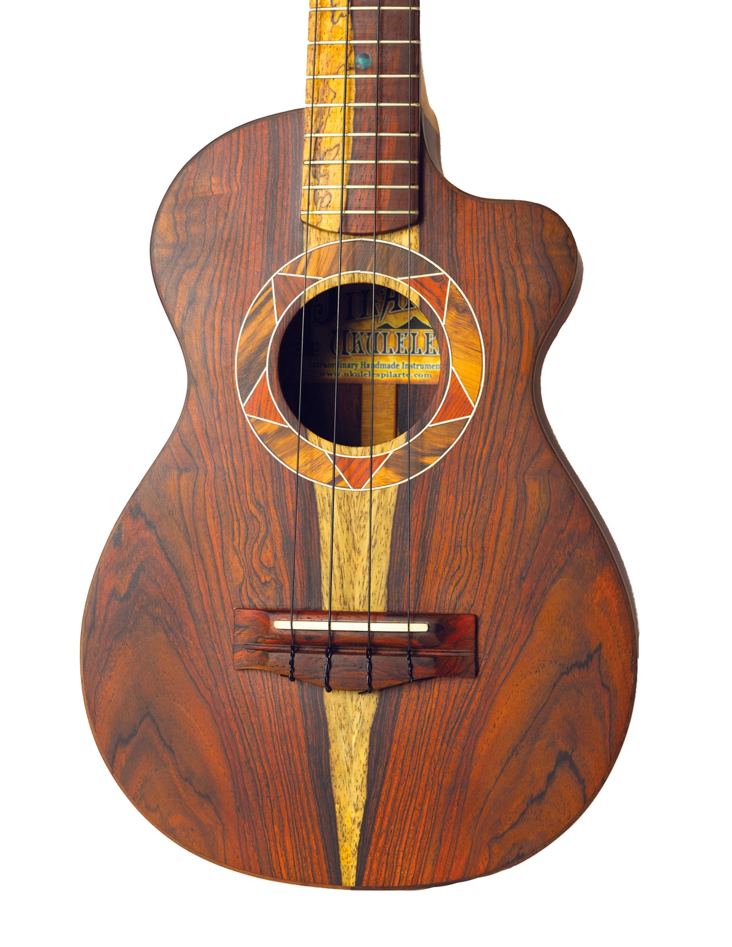 Tenor Cocobolo Pilarte Ukulele with Traditional Cutaway
